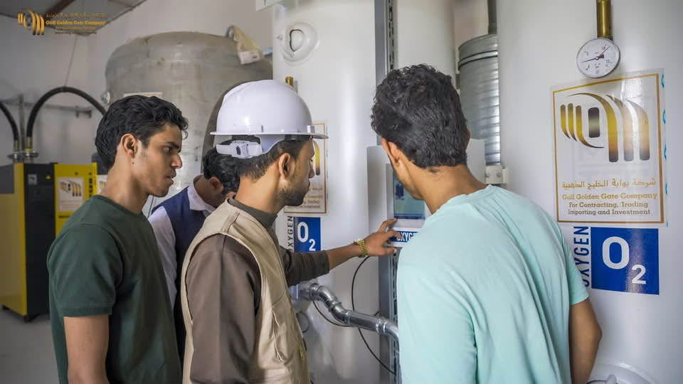 صورة 28 — مصنع الأكسجين الطبي — مأرب — توثيق تنفيذ المشروع