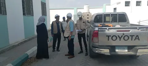 صورة 6 — التحقق الميداني — مراجعة الأعمال والتجهيزات المنفذة في الموقع.
