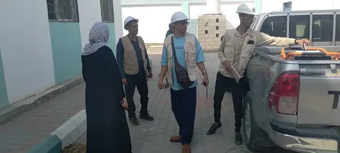 صورة 7 — فريق التنفيذ — فريق المشروع خلال إحدى الزيارات الميدانية.